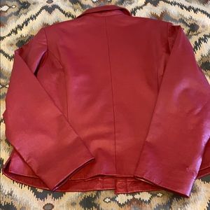 Red leather size women’s 12